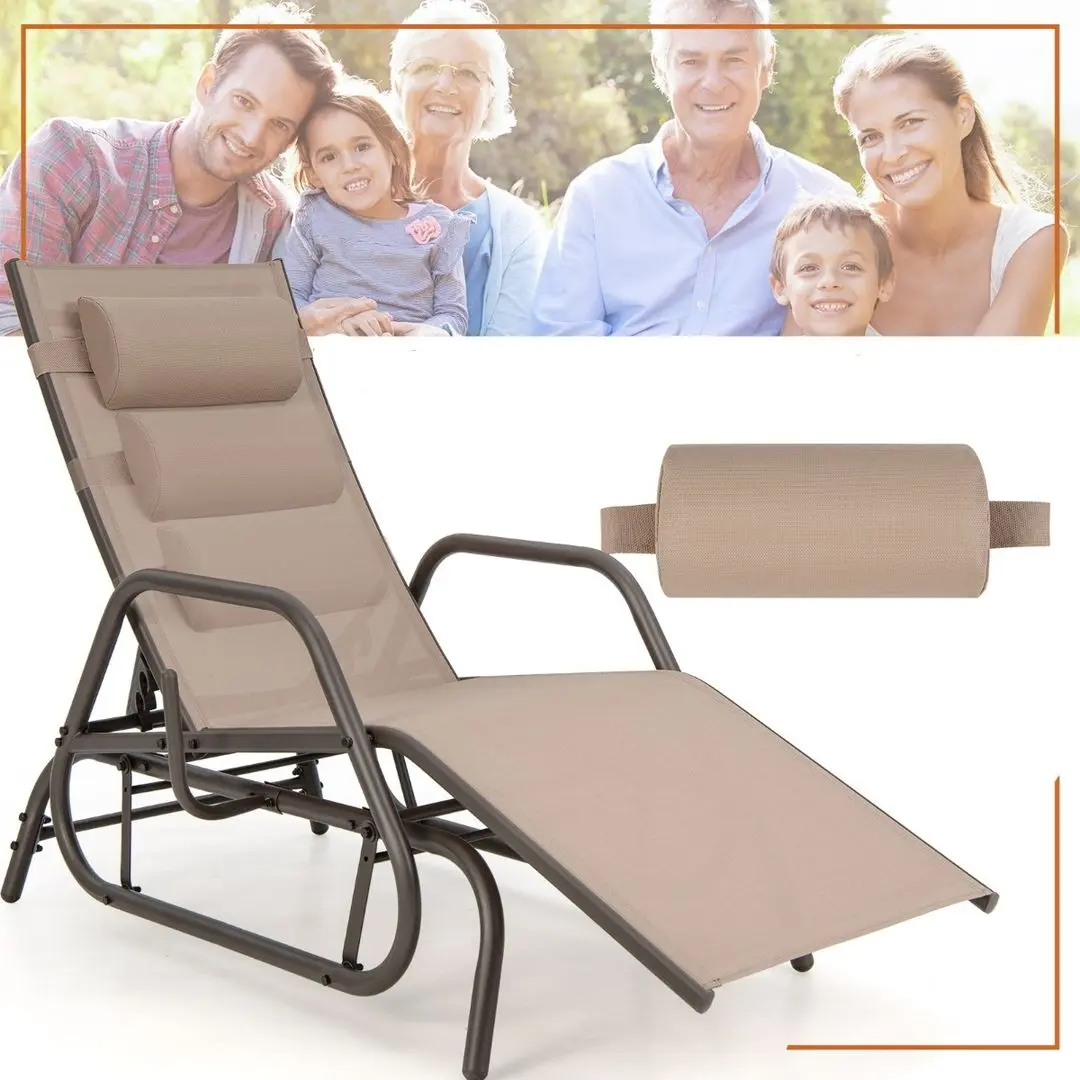 Sezlong Costway NP11031CF (Brown)