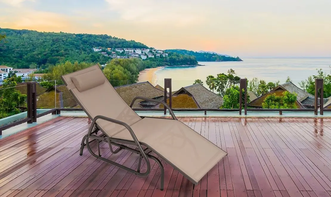 Sezlong Costway NP11031CF (Brown)