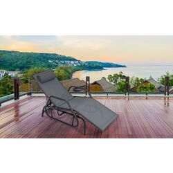 Шезлонг Costway NP11031GR (Grey)