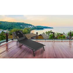 Sezlong Costway NP11137DK (Black)