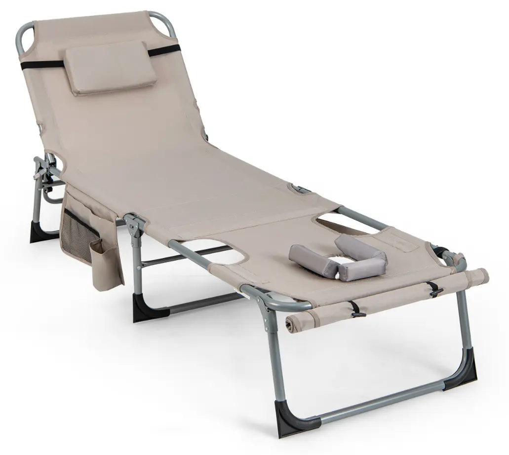 Шезлонг Costway NP11268SA (Beige)