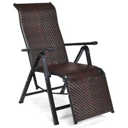 Шезлонг Costway NP11386-1 (Brown) Thumb