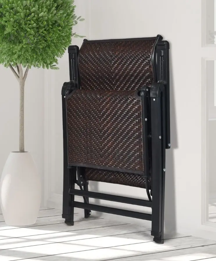 Шезлонг Costway NP11386-1 (Brown)