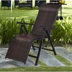 Sezlong Costway NP11386-1 (Brown)