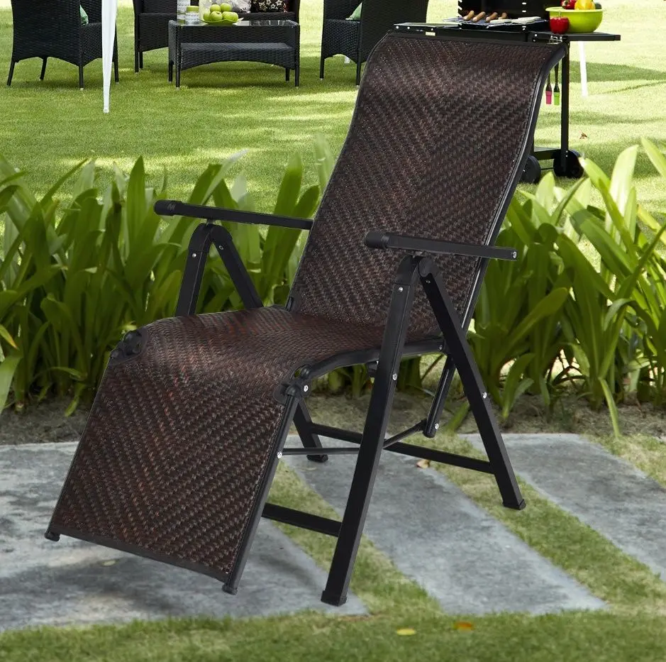 Шезлонг Costway NP11386-1 (Brown)