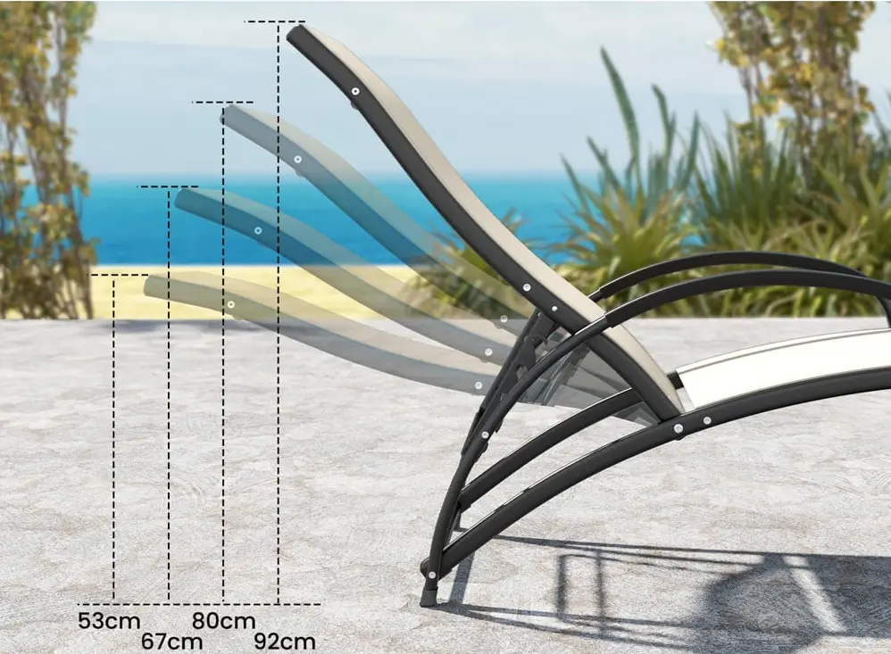 Sezlong Costway NP11615BE (Cream)