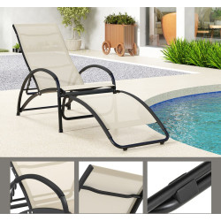 Sezlong Costway NP11615BE (Cream) Thumb