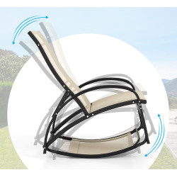 Sezlong Costway NP11615BE (Cream) Thumb