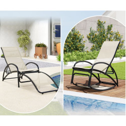 Sezlong Costway NP11615BE (Cream) Thumb