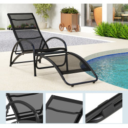 Sezlong Costway NP11615SH (Black) Thumb