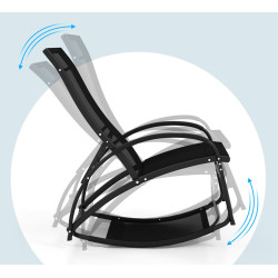 Sezlong Costway NP11615SH (Black) Thumb