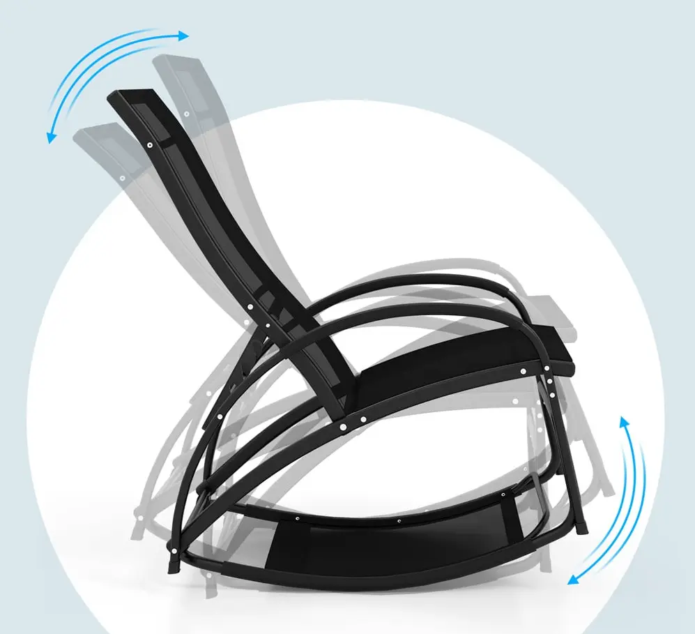 Sezlong Costway NP11615SH (Black)