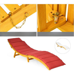 Sezlong Costway NP12361 (Natural) Thumb