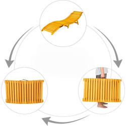 Sezlong Costway NP12361 (Natural) Thumb