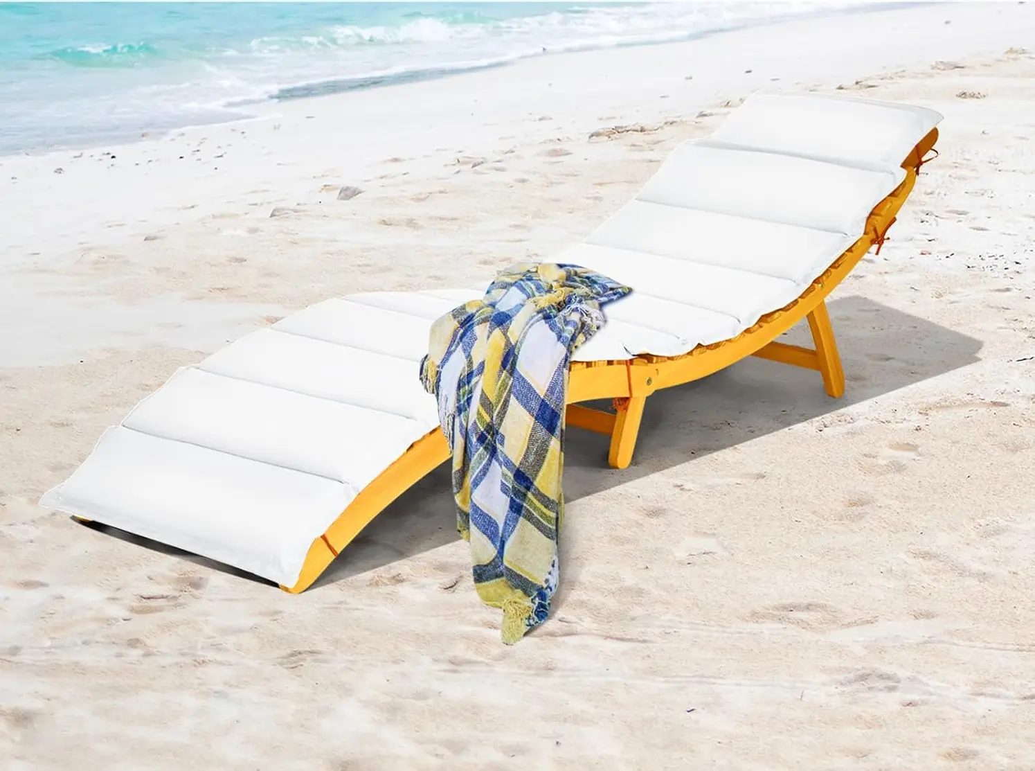 Sezlong Costway NP12361 (Natural)