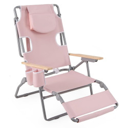 Шезлонг Costway NP12638BE (Pink) Thumb