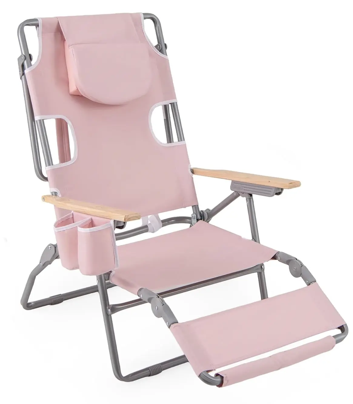 Шезлонг Costway NP12638BE (Pink) - 2