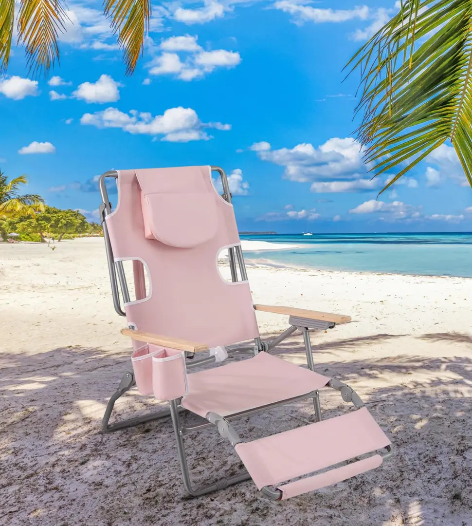 Шезлонг Costway NP12638BE (Pink)