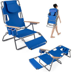 Шезлонг Costway NP12638NY (Blue) Thumb