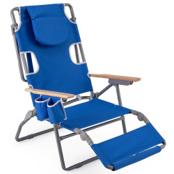 Шезлонг Costway NP12638NY (Blue) Thumb