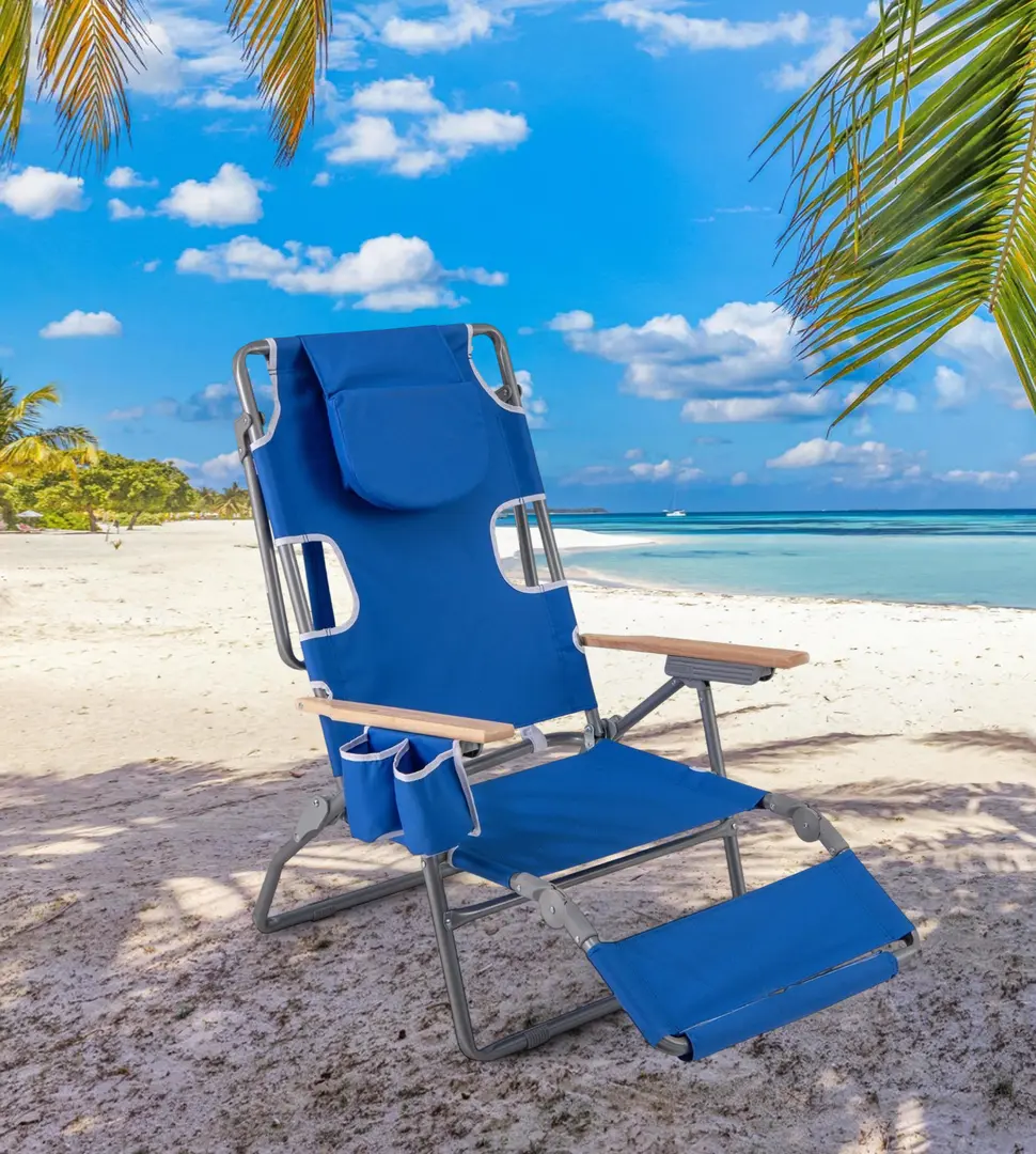 Шезлонг Costway NP12638NY (Blue)