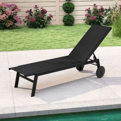 Шезлонг Costway NP12860DK-1 (Black)
