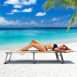 Шезлонг Costway OP70561SA (Beige) Thumb