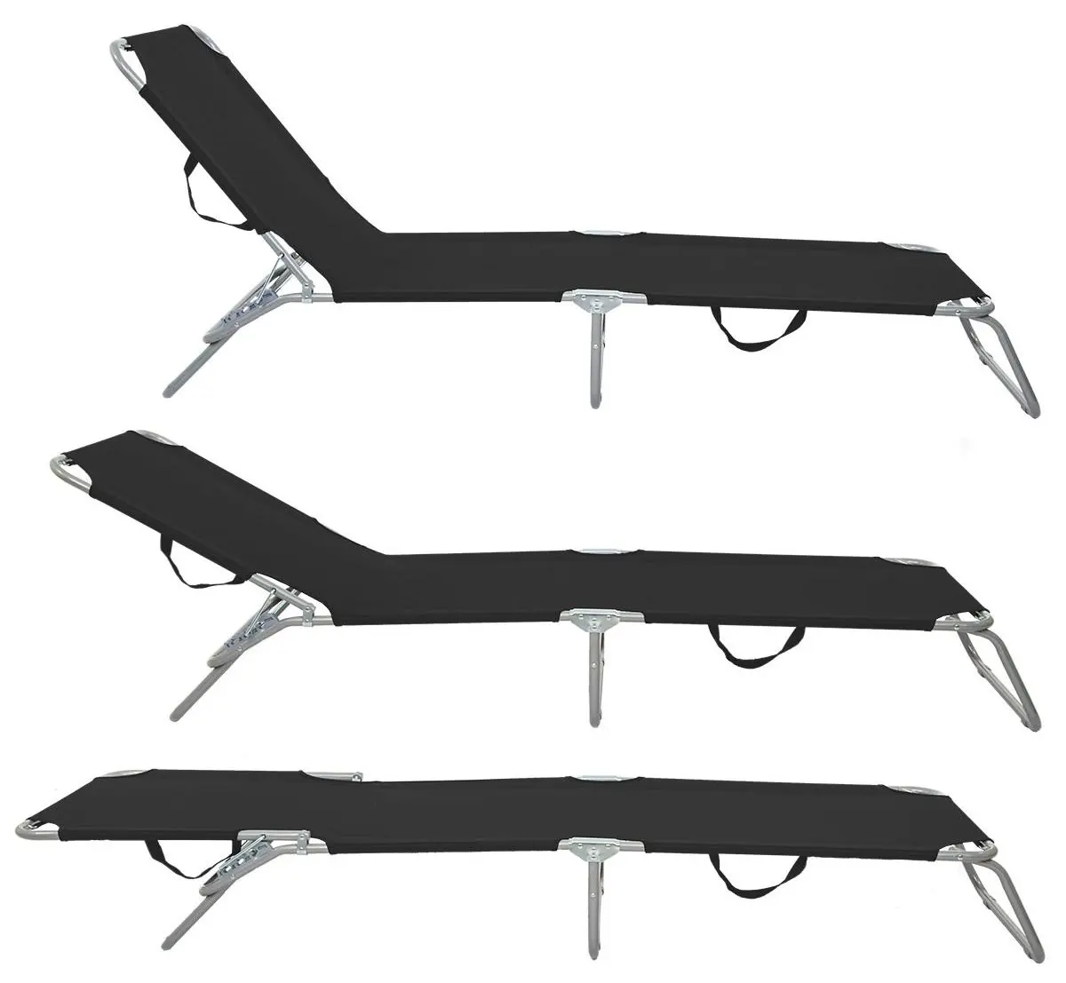 Шезлонг Enero Camp 1032405 (Black) - 3