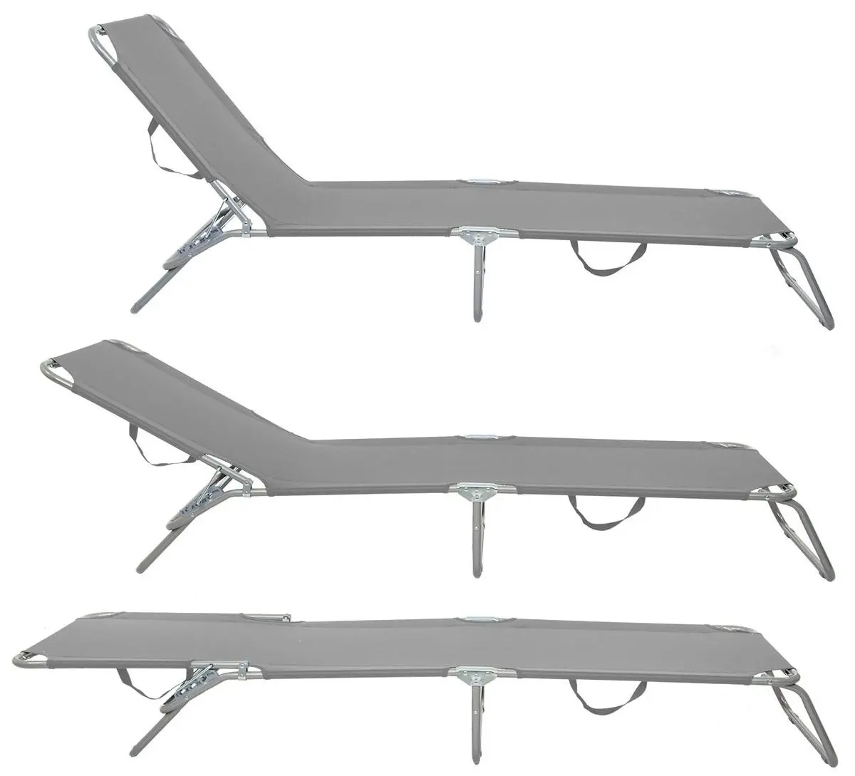 Шезлонг Enero Camp 1032412 (Grey) - 3
