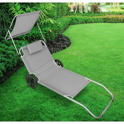 Sezlong Enero Camp 1055787 (Grey) Thumb