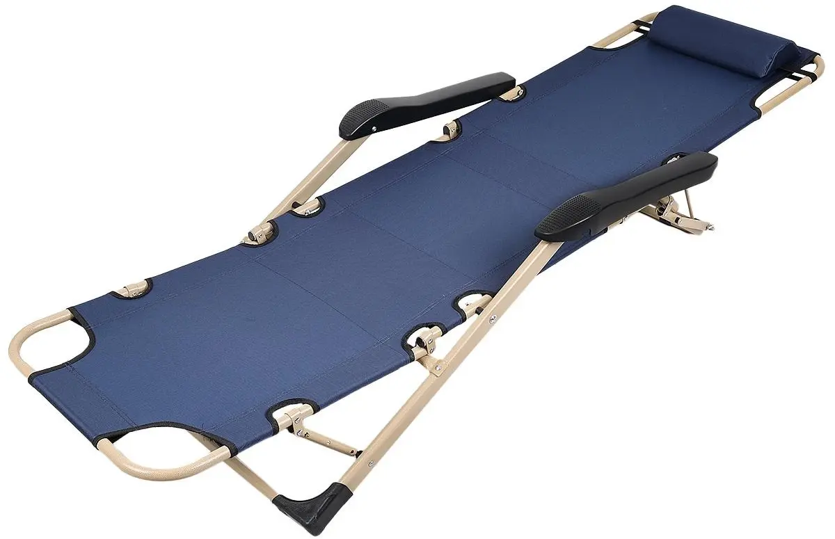 Шезлонг Enero Camp 1065496 (Blue/Beige) - 2
