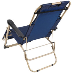 Шезлонг Enero Camp 1065496 (Blue/Beige) Thumb