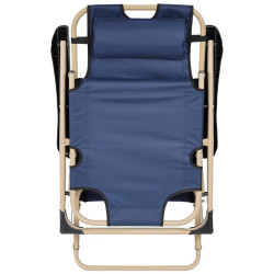 Шезлонг Enero Camp 1065496 (Blue/Beige) Thumb