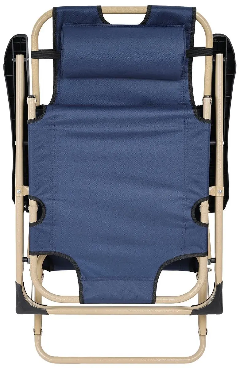 Шезлонг Enero Camp 1065496 (Blue/Beige) - 7