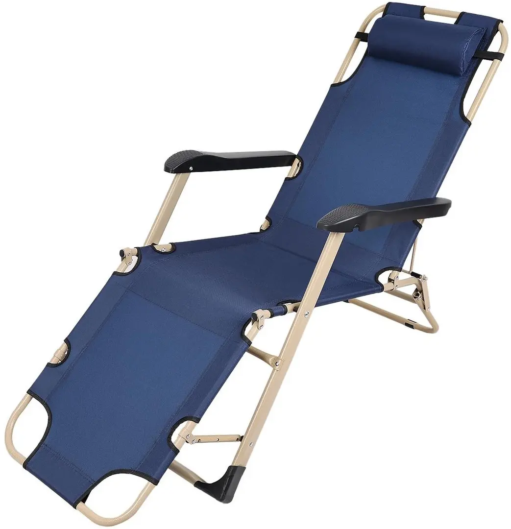 Шезлонг Enero Camp 1065496 (Blue/Beige)
