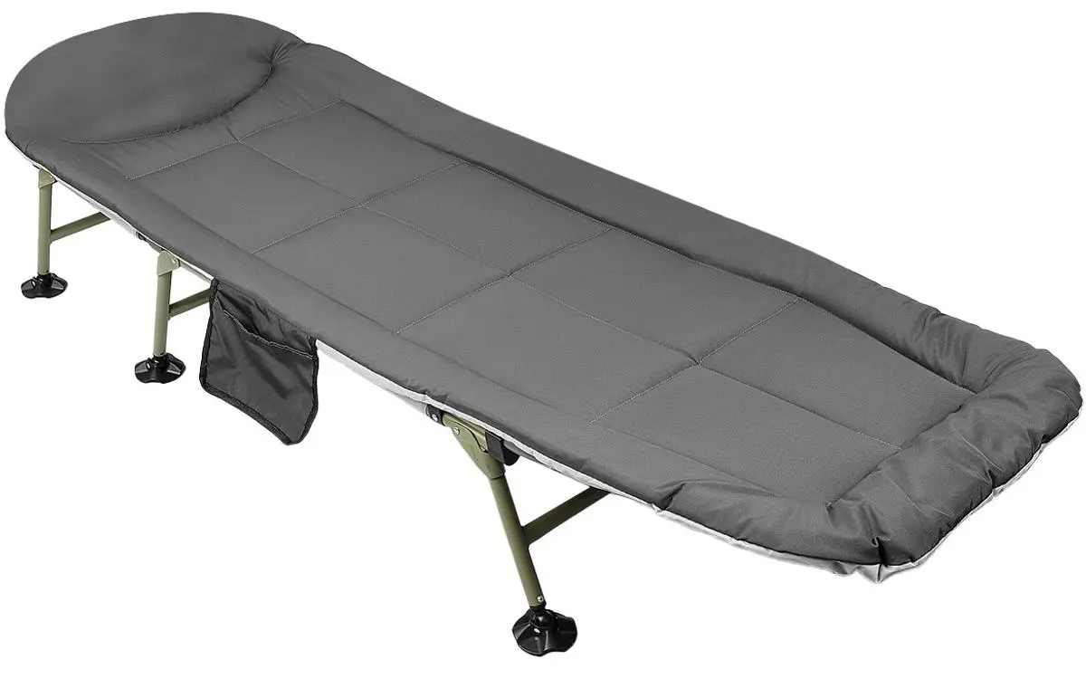 Шезлонг Enero Camp Deluxe Hoiday 1065441 (Dark Green/Grey)