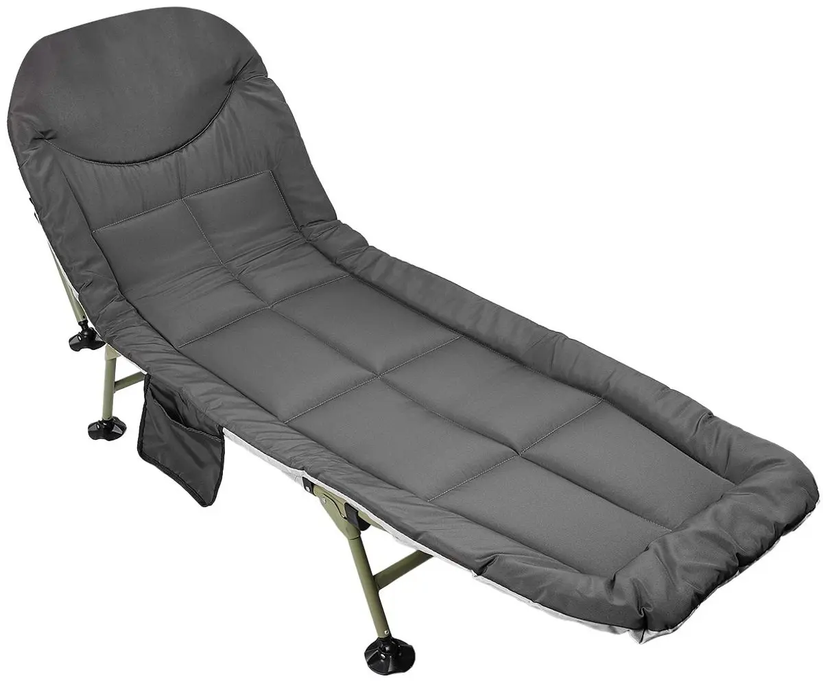 Шезлонг Enero Camp Deluxe Hoiday 1065441 (Dark Green/Grey)