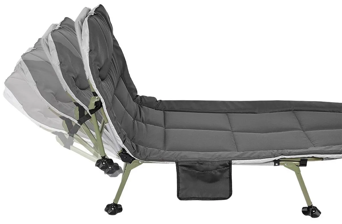 Шезлонг Enero Camp Deluxe Hoiday 1065441 (Dark Green/Grey)