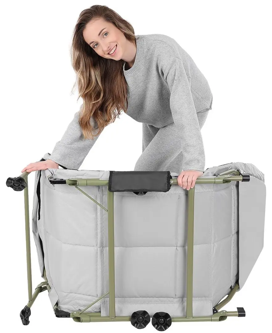 Шезлонг Enero Camp Deluxe Hoiday 1065441 (Dark Green/Grey)