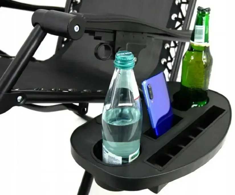 Sezlong cu acoperis GardenLine LEZ9962 (Black)