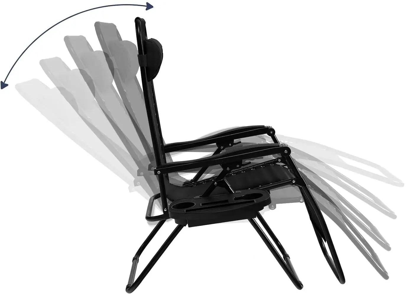 Шезлонг GardenLine LEZ2753 (Black)