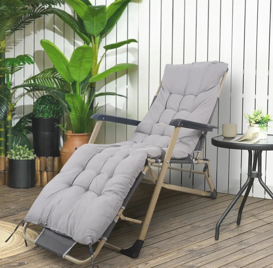 Шезлонг GardenLine LEZ6889 (Grey)