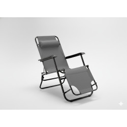 Шезлонг GardenLine LEZ6896 (Grey) Thumb