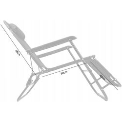 Шезлонг GardenLine LEZ7838 (Black) Thumb