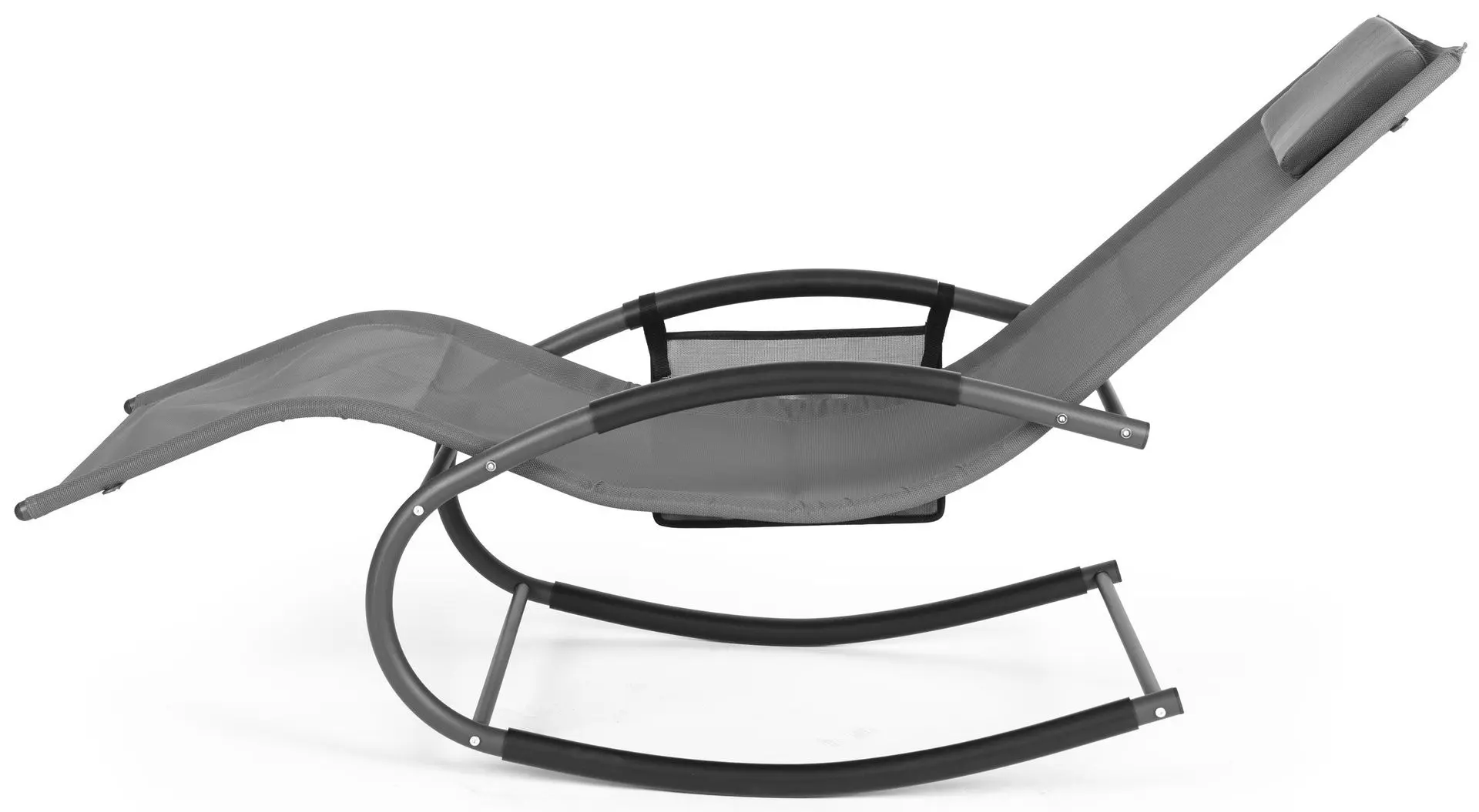 Шезлонг-качалка GardenLine LEZ1601 (Grey/Black) - 6