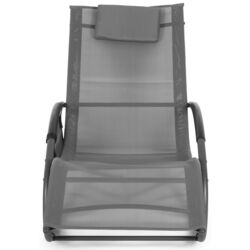 Шезлонг-качалка GardenLine LEZ1601 (Grey/Black) Thumb