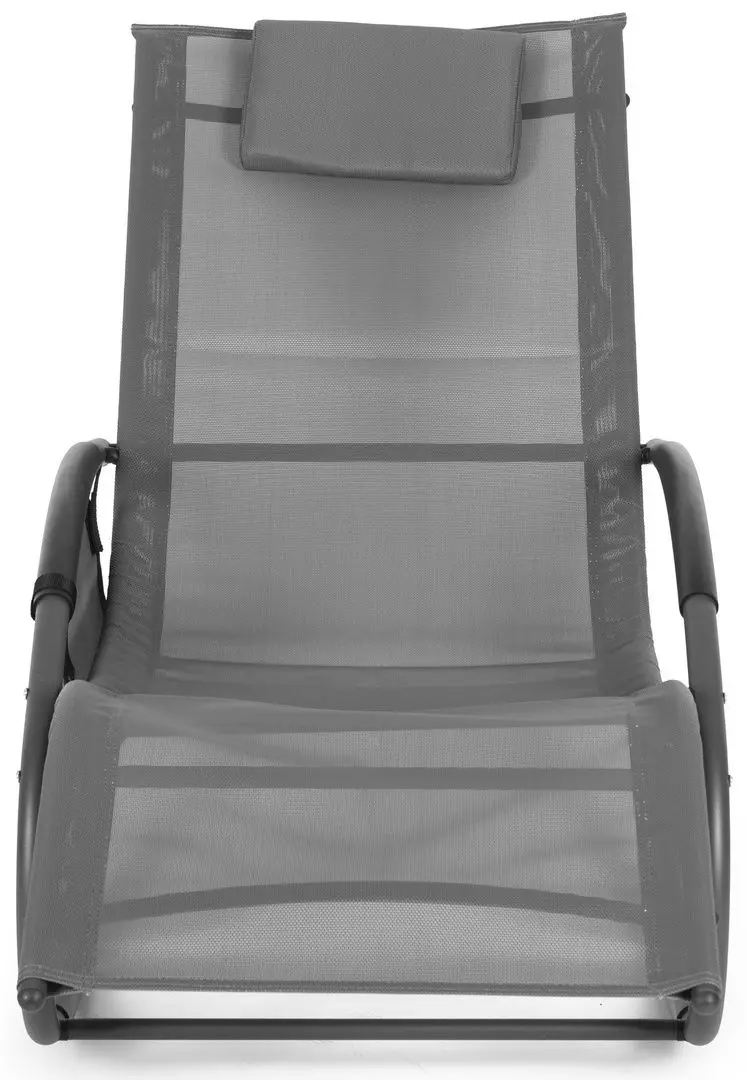 Шезлонг-качалка GardenLine LEZ1601 (Grey/Black) - 3