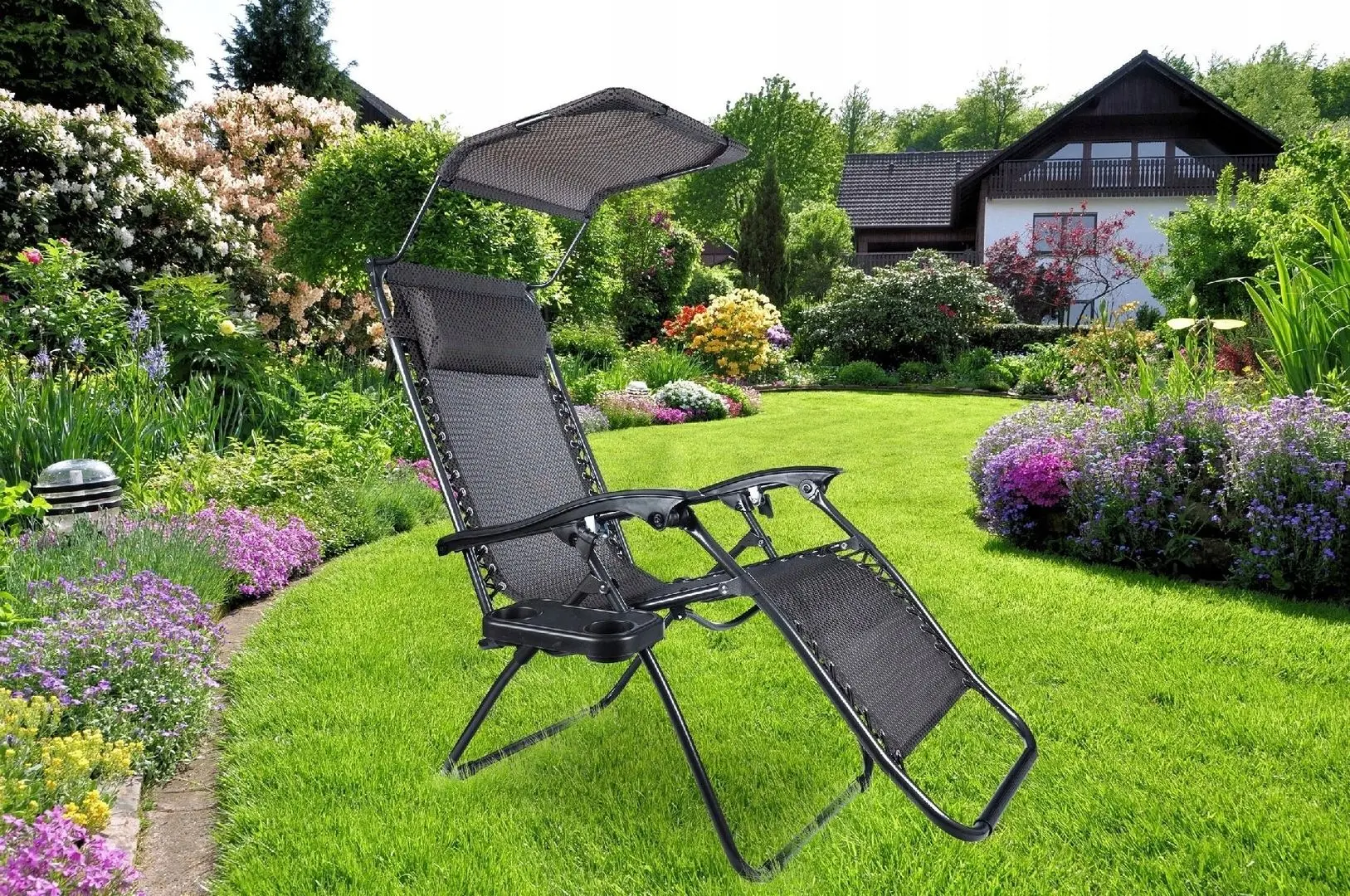 Шезлонг с тентом Gotel L66Z1 (Black)