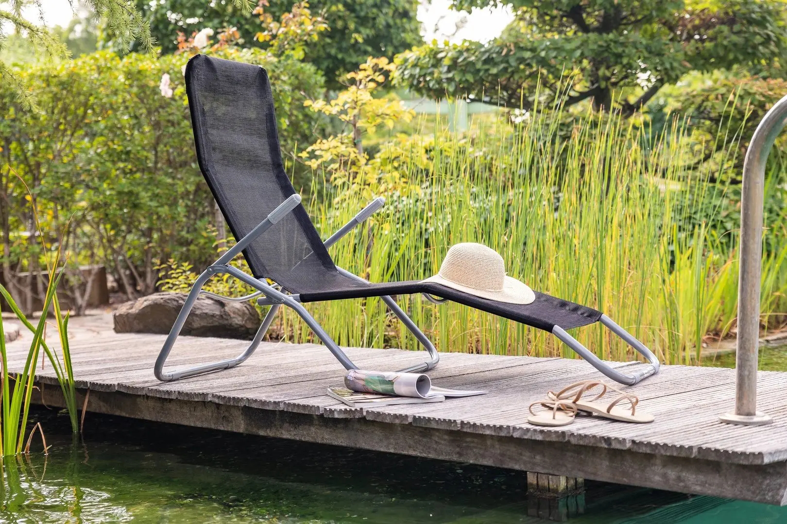 Sezlong GreeMotion 192x100 (Black)