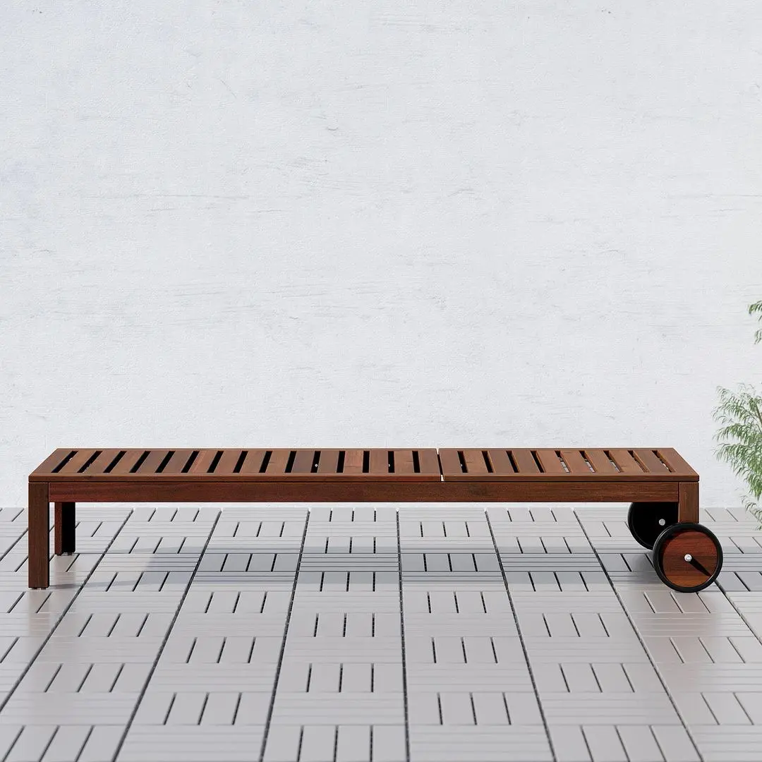 Шезлонг Ikea Applaro (Коричневая Морилка) - 4